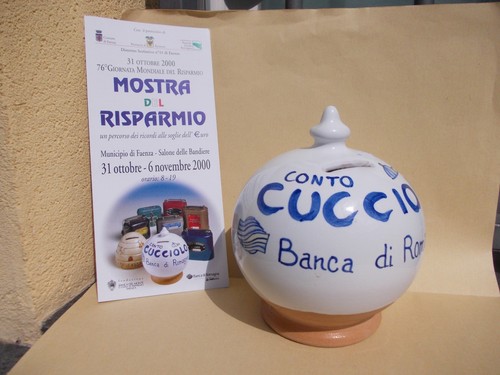 Salvadanaio ceramica vecchia - ceramica,