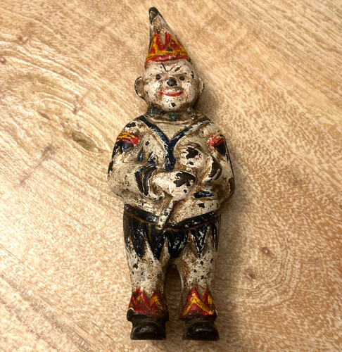 Antico clown ghisa - in,