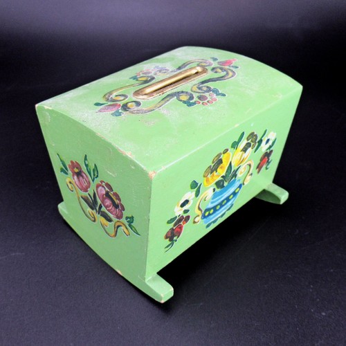 Vecchio salvadanaio legno - salvadanaio,
