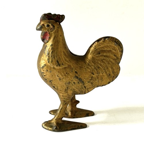 Antique cast iron rooster - cast,