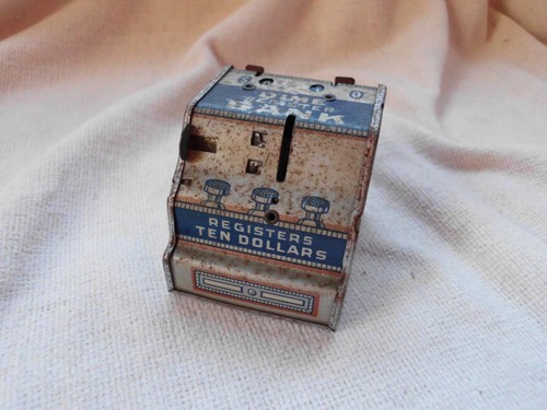 Dime register bank vintage - dime,