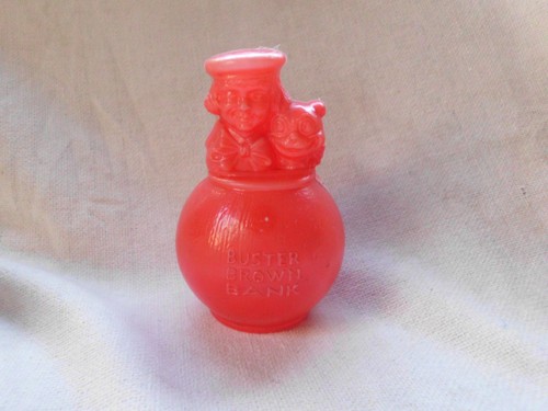 Buster brown bank - brown, old
